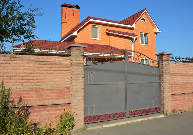 Brick Fence with Gate