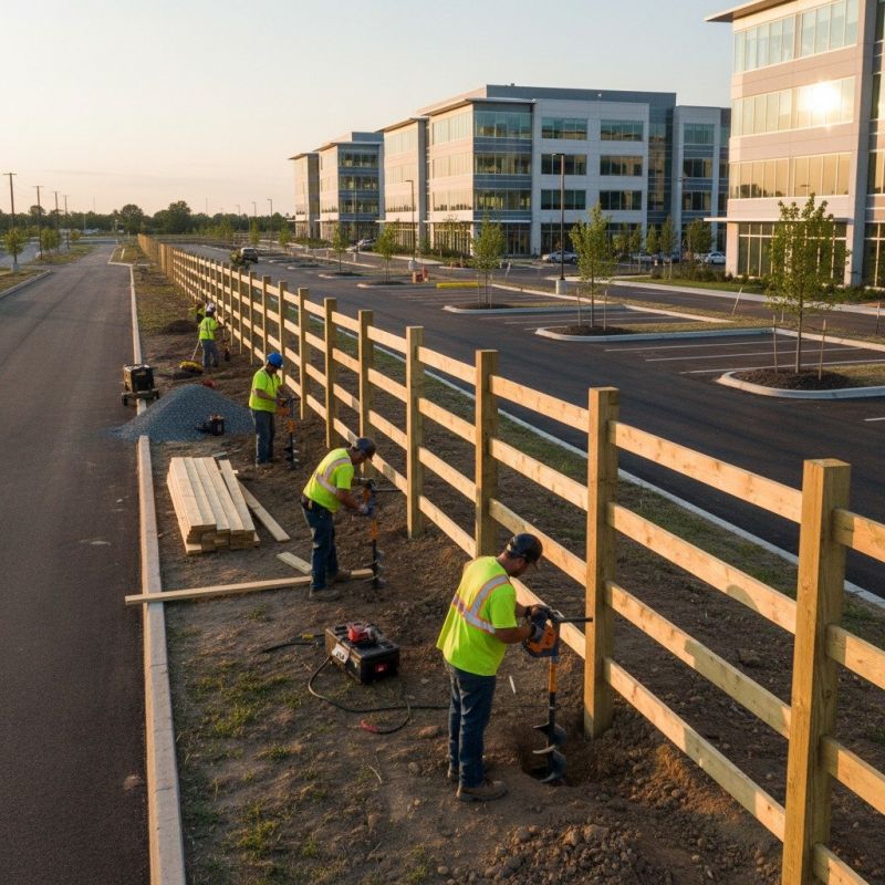 Brick Fence Building