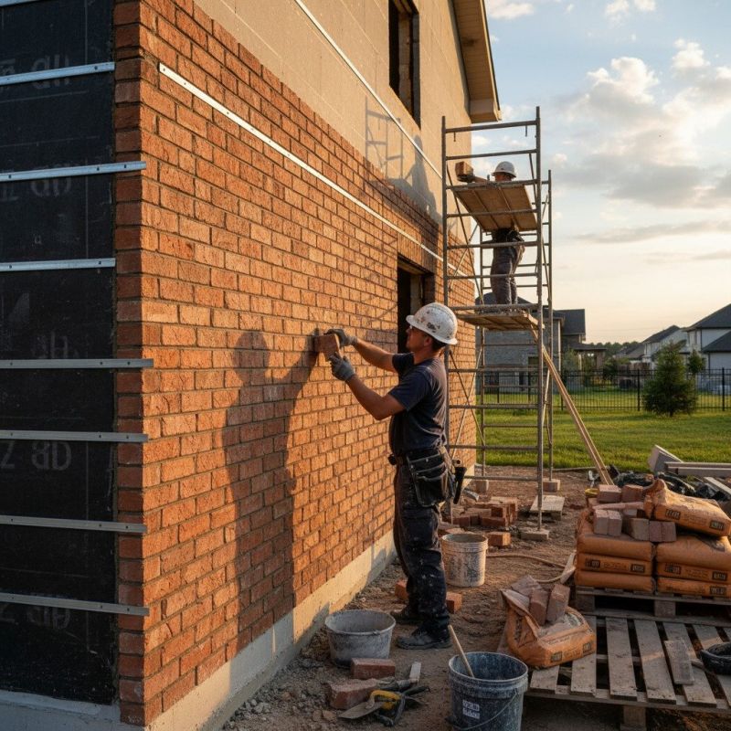 Local Brick Fence Building pros at work
